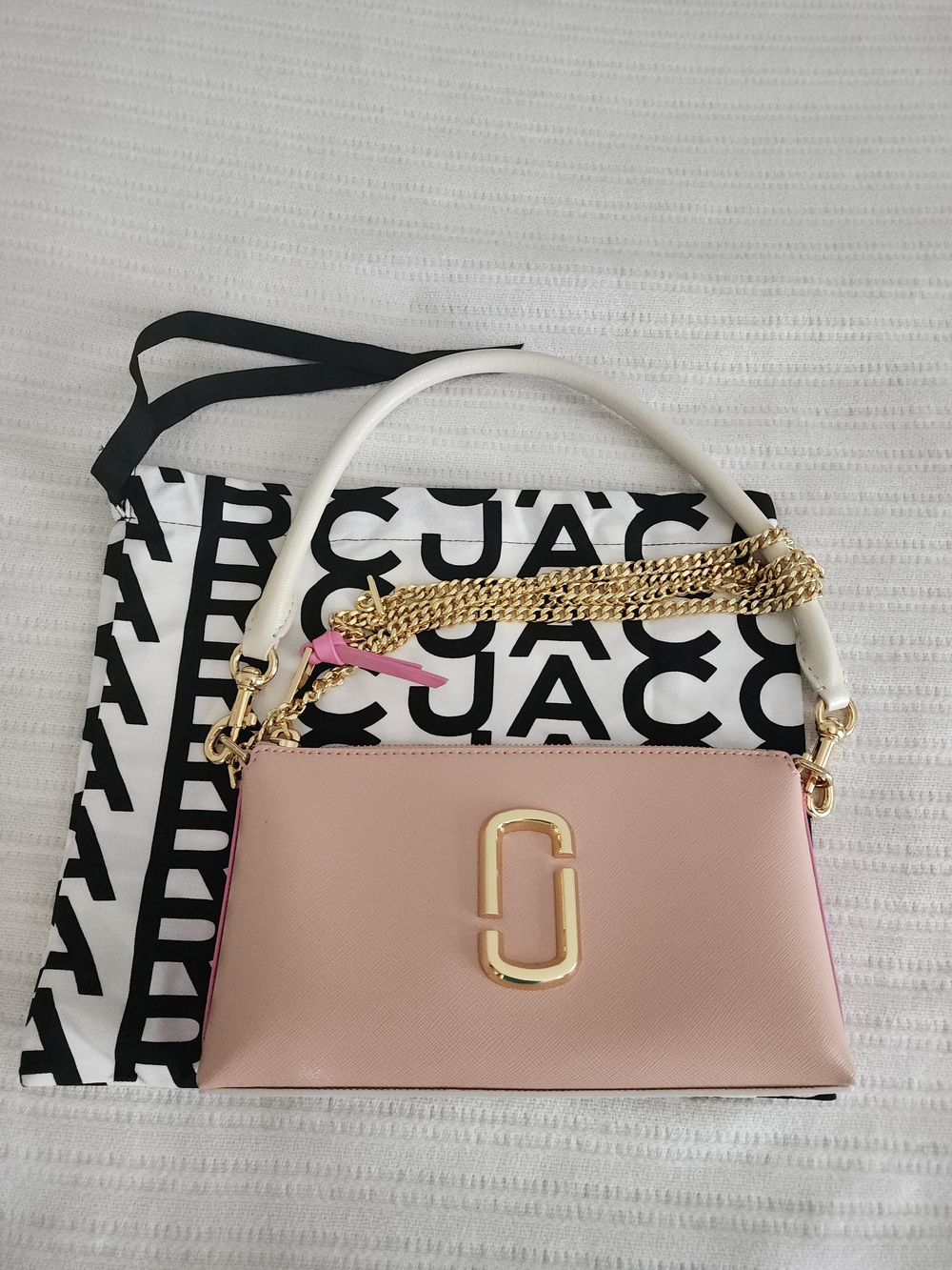 NEW Marc Jacobs 2 Color Double Handle Crossbody Bag